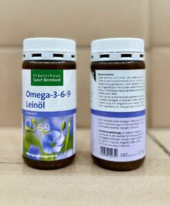 Viên uống Sanct Bernhard Omega 3-6-9 Leinöl-Kapseln chiết xuất dầu hạt lanh, 180 viên
