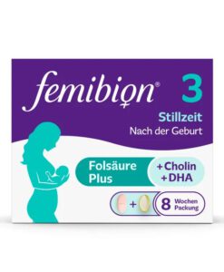 Vitamin tổng hợp FEMIBION 3 Stillzeit cho phụ nữ sau sinh và cho con bú, hộp 8 tuần (2x56 viên)