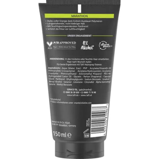 Gel vuốt tóc Taft Marathon Styling Gel Schwarzkopf, 150ml