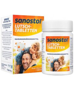 Viên ngậm Sanostol Lutsch-Tabletten bổ sung Canxi và Multi-Vitamin, 75 viên