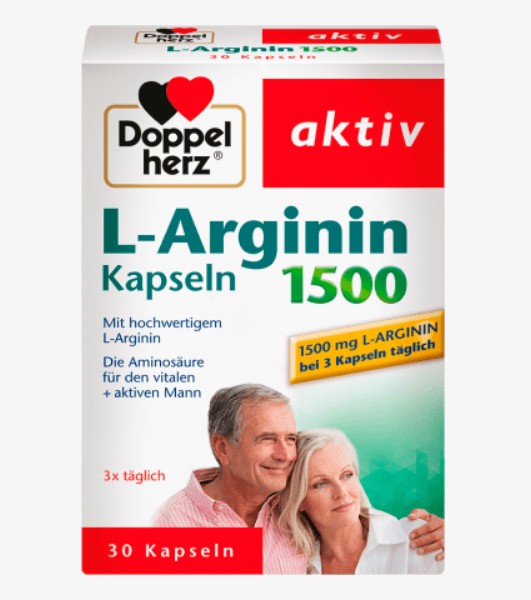 Viên uống tăng cường sinh lý nam Doppelherz L-Arginin 1500 Kapseln, 30 viên