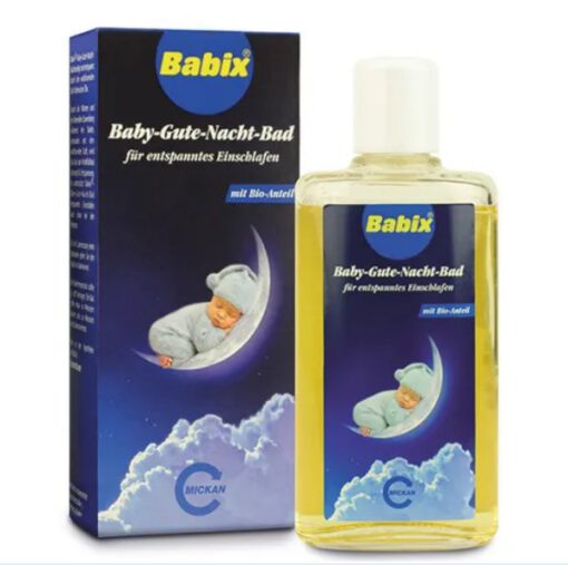 Dầu tắm Babix Baby-Gute-Nacht-Bad giúp bé ngủ ngon, 125ml