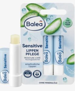Set son dưỡng Balea Lippenpflege Sensitive lô hội cho da nhạy cảm, 2 thỏi 2x4,8 g