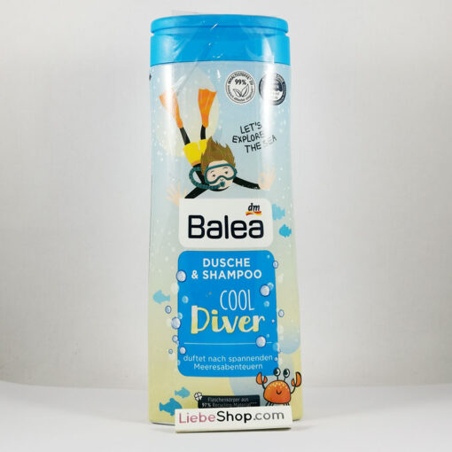 Sữa tắm gội Balea Dusche & Shampoo Cool Diver bé trai, 300ml