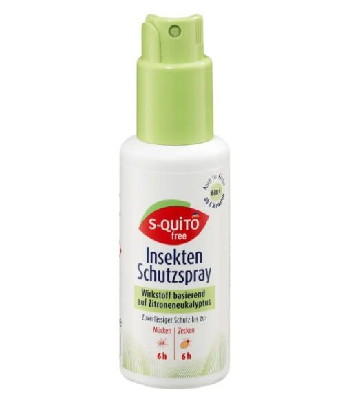 Xịt chống muỗi S-quito free Insektenschutzspray cho trẻ em từ 6 tháng tuổi, 100ml