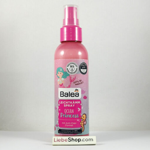 Xịt dưỡng tóc Balea Ocean Princess chống rối tóc cho bé gái, 150ml