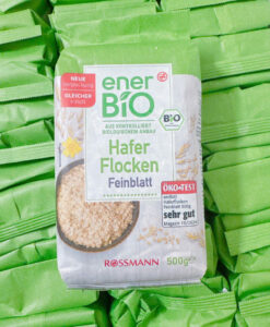 Yến mạch hữu cơ enerBio Hafer Flocken Feinblatt mảnh mịn, 500g