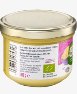 Bơ Ghee hữu cơ dmBio Ghee geklärte Butter, 180g