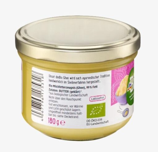 Bơ Ghee hữu cơ dmBio Ghee geklärte Butter, 180g