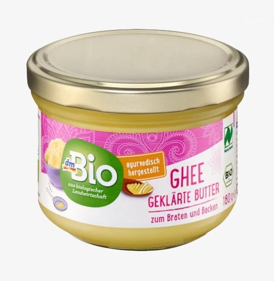 Bơ Ghee hữu cơ dmBio Ghee geklärte Butter, 180g