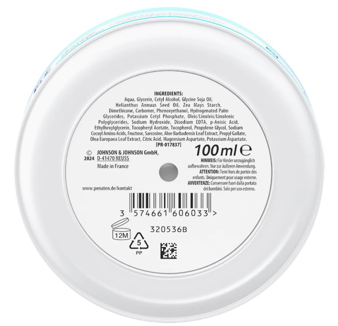 Kem dưỡng da Penaten Ultra Sensitiv Pflegecreme Gesicht & Körper cho da nhạy cảm trẻ sơ sinh và trẻ em, 100 ml Kem dưỡng da Penaten Ultra Sensitiv Pflegecreme Gesicht & Körper cho da nhạy cảm trẻ sơ sinh và trẻ em, 100 ml