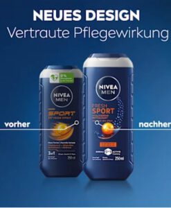 Tắm gội nam NIVEA MEN Sport, 250 ml