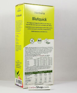 Siro sắt hữu cơ Herbaria Blutquick bổ sung sắt và vitamin, 250ml