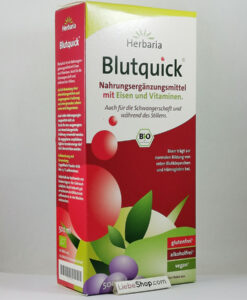 Siro sắt hữu cơ Herbaria Blutquick bổ sung sắt và vitamin, 500ml