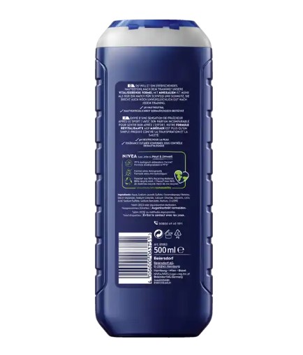 Tắm gội nam NIVEA MEN Sport, 500 ml Tắm gội nam NIVEA MEN Sport, 500 ml