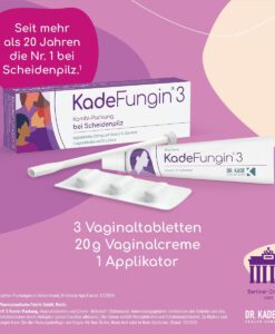 Thuốc đặt phụ khoa KadeFungin 3 Kombi-packung điều trị viêm nhiễm phụ khoa + kem bôi, 1 hộp