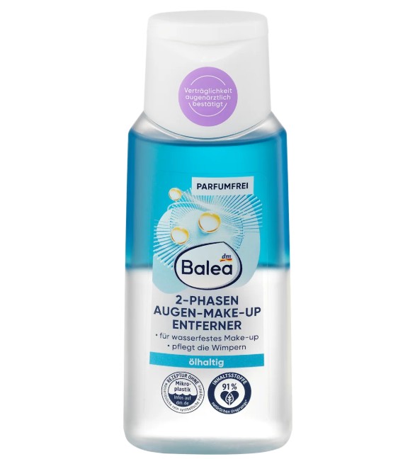 Nước tẩy trang mắt Balea Augen Make-Up Entferner có dầu, 100ml