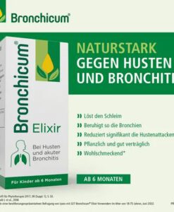 Siro ho Bronchicum Elixir trị ho, long đờm, bổ phế, 100ml
