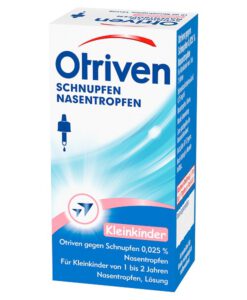 Thuốc nhỏ mũi Otriven 0,025% Nasentropfen trẻ em từ 1-2 tuổi, 10ml