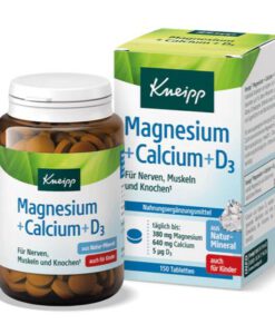 Viên uống Kneipp Magnesium + Calcium + D3, 150 viên