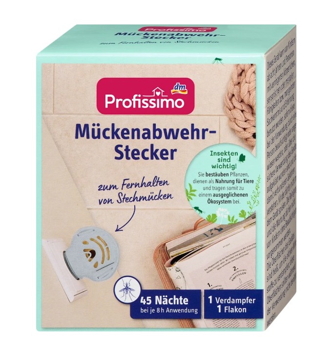 Bộ tinh dầu cắm điện đuổi muỗi Profissimo Mückenstecker, 1 set
