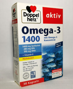 Viên nang dầu cá Doppelherz Omega-3 1400mg, 30 viên