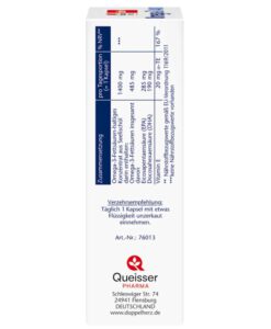 Viên nang dầu cá Doppelherz Omega-3 1400mg, 30 viên
