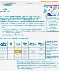 Băng vệ sinh Tampon o.b. Extra Protect Normal, 56 chiếc