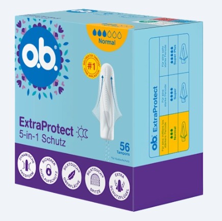 Băng vệ sinh Tampon o.b. Extra Protect Normal, 56 chiếc Băng vệ sinh Tampon o.b. Extra Protect Normal, 56 chiếc