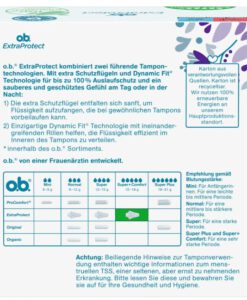 Băng vệ sinh Tampon o.b. Extra Protect Super+ Comfort, 36 chiếc