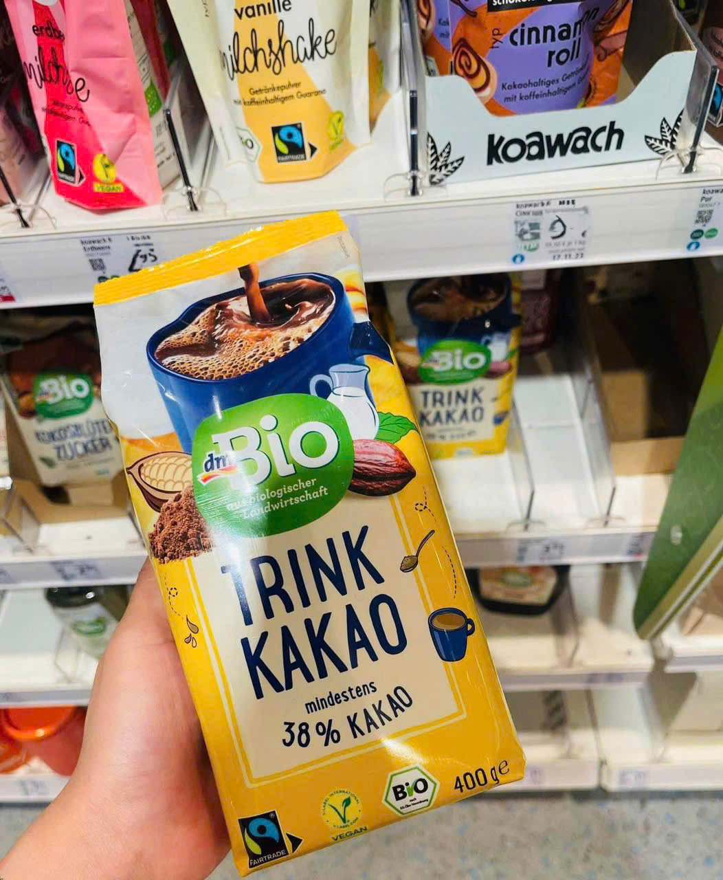 Bột cacao hữu cơ dmBio Trink Kakao, 400g Bột cacao hữu cơ dmBio Trink Kakao, 400g
