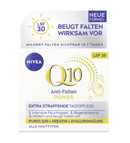 Kem dưỡng da NIVEA Q10 Anti-Falten Power Straffend LSF 30 ban ngày, 50 ml