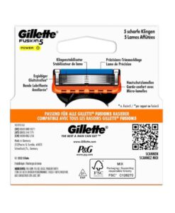 Lưỡi dao cạo râu Gillette Fusion5 Power, vỉ 4 chiếc