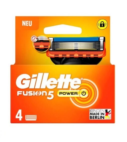 Lưỡi dao cạo râu Gillette Fusion5 Power, vỉ 4 chiếc