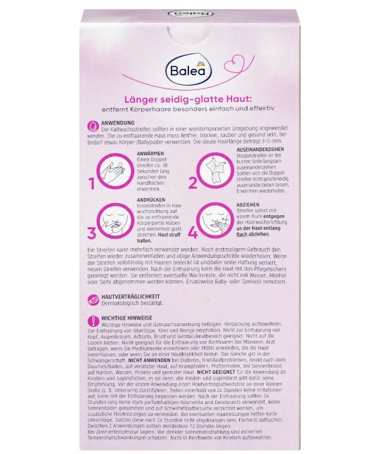 Miếng dán tẩy lông vùng mặt Balea Gesichts Kaltwachsstreifen dạng sáp lạnh, 20 miếng Miếng dán tẩy lông vùng mặt Balea Gesichts Kaltwachsstreifen dạng sáp lạnh, 20 miếng