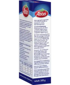 Viên nhai bổ sung canxi Abtei Calcium 1400 + vitamin D + vitamin K, 30 viên