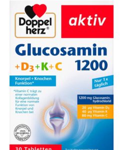 Viên uống bổ sụn khớp Doppelherz Glucosamin 1200 + D3 + K + C, 30 viên