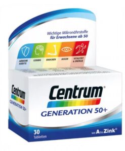 Vitamin tổng hợp Centrum Generation 50+ A bis Zink, 30 viên