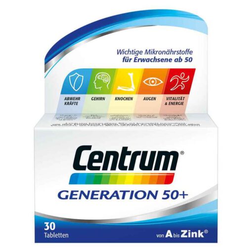 Vitamin tổng hợp Centrum Generation 50+ A bis Zink, 30 viên