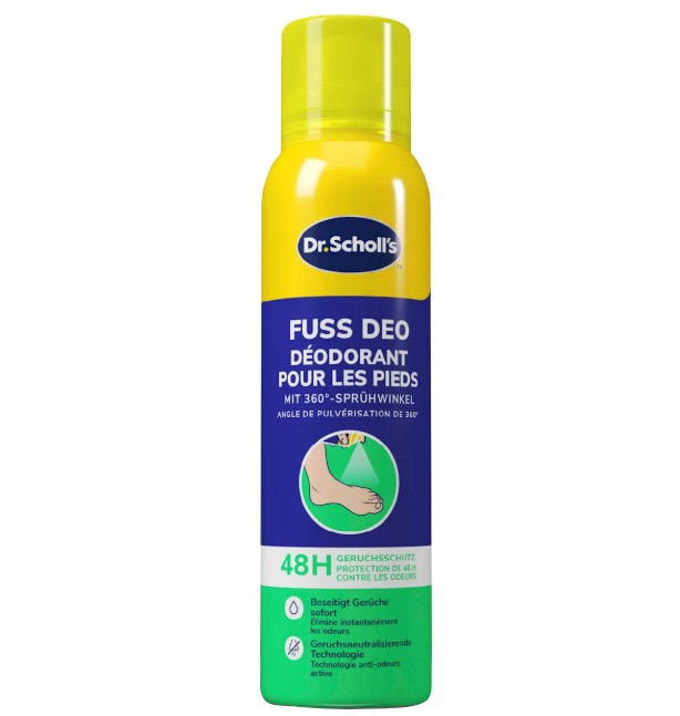 Xịt khử mùi hôi chân Scholl Fuss Deo Fresh Step Extra Frisch, 150 ml