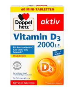 Viên uống Doppelherz Vitamin D3 2000 I.E., 60 viên