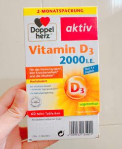 Viên uống Doppelherz Vitamin D3 2000 I.E., 60 viên