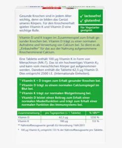 Viên uống Doppelherz Vitamin K2 + D3 2500 I.E., 30 viên