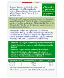 Viên uống Doppelherz Vitamin K2 + D3 2500 I.E., 30 viên