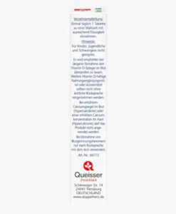 Viên uống Doppelherz Vitamin K2 + D3 2500 I.E., 30 viên
