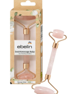 Cây lăn mặt Ebelin Gesichtsmassage-Roller thạch anh hồng, 1 chiếc