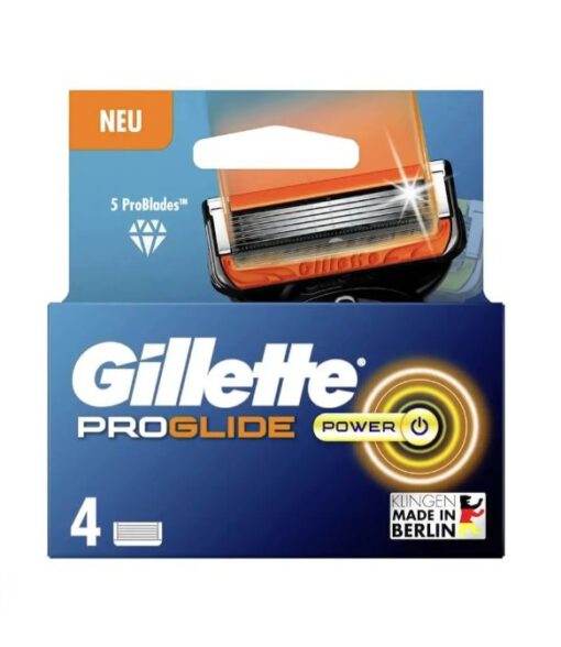 Lưỡi dao cạo râu Gillette ProGlide Power, vỉ 4 chiếc