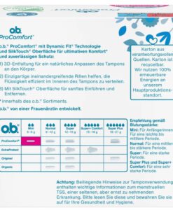 Băng vệ sinh Tampon o.b. Pro Comfort Mini, 64 cái