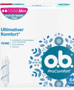 Băng vệ sinh Tampon o.b. Pro Comfort Mini, 64 cái