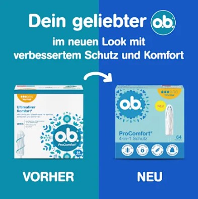 Băng vệ sinh Tampon o.b. Pro Comfort Mini, 64 cái Băng vệ sinh Tampon o.b. Pro Comfort Mini, 64 cái